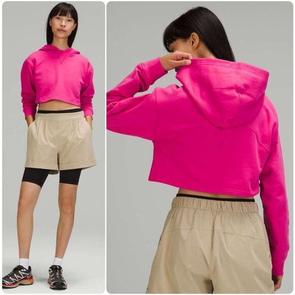 Lululemon All Yours Cropped Hoodie in Sonic Pink | Medium - Picture 10 of 10